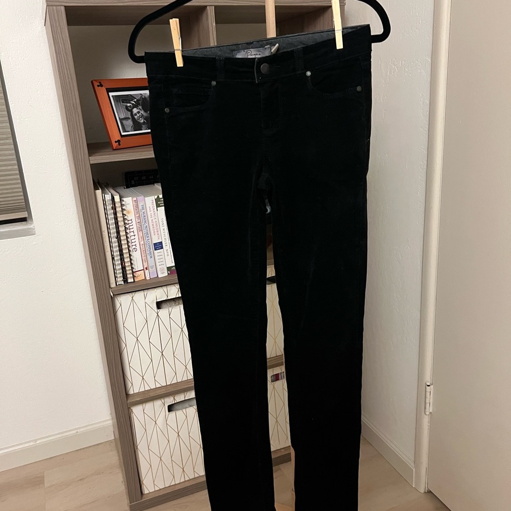 PAIGE Dark Corduroy Trousers